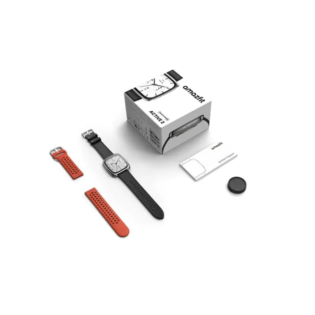 【Amazfit 華米】Active 2 Square藍寶石版44mm智慧手錶(160+種運動模式/24小時健康偵測/HYROX比賽模式)