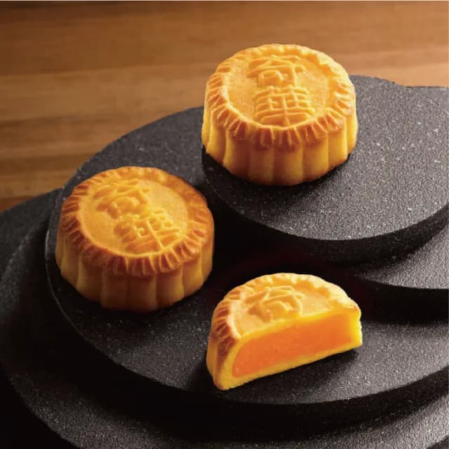 【奇華】奶黃迎月禮盒4盒組_2025中秋月餅(2品8入 錦盒 附提袋)