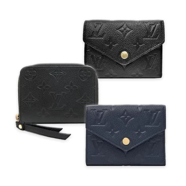 【Louis Vuitton 路易威登】M64060/M60574經典Monogram壓花Victorine系列釦式/拉鍊錢包短夾(款式任選)