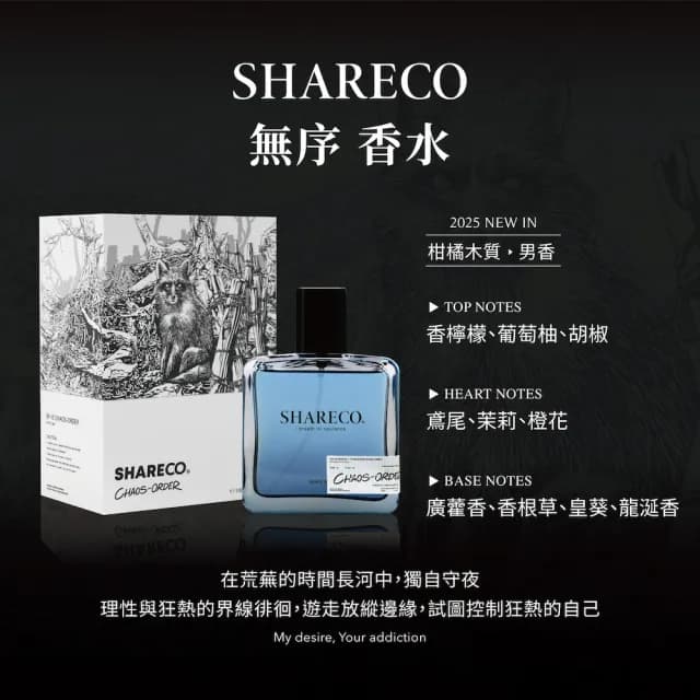 【SHARECO】2026 新款香水100ml+旅行香水分裝瓶(多款任選)