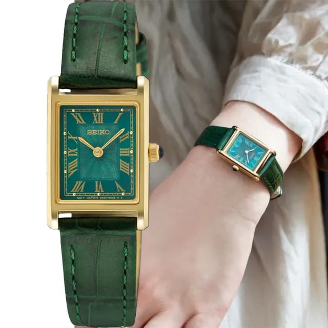 【SEIKO 精工】Seiko在台70周年優雅方形女錶 手錶 送禮 推薦(SWR098P1/4N30-00S0G)