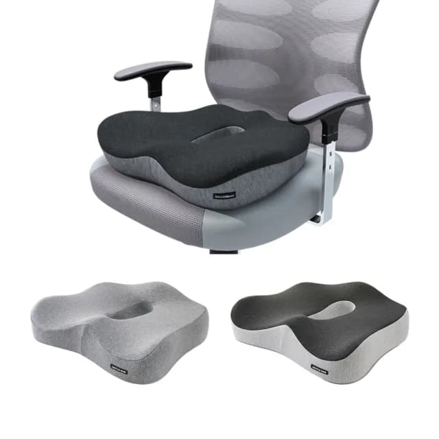 【kingkong】第五代記憶棉中空透氣坐墊 辦公室減壓椅墊 痔瘡坐墊(交換禮物 情人節禮物)