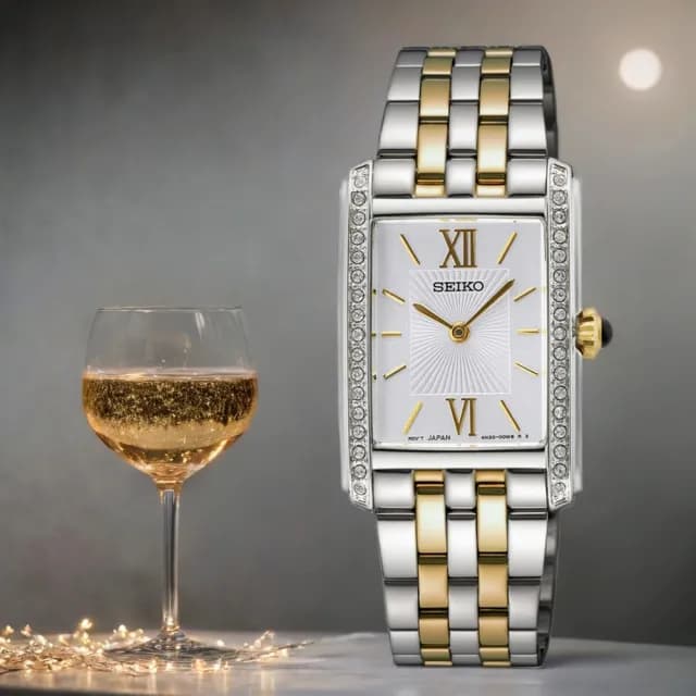 【SEIKO 精工】CS 晶鑽長方形女錶 手錶 送禮 推薦(SWR093P1/4N30-00R0KS)