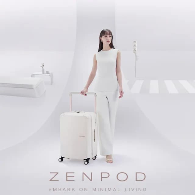 【Samsonite 新秀麗】28吋 ZENPOD 2:8大容量寬拉桿輕量PC煞車輪行李箱/胖胖箱(多色可選)