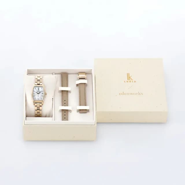 【SEIKO 精工】LUKIA 限量花藝鑽石 鈦 太陽能電波女錶 附贈皮革錶帶 手錶 送禮 推薦(SSQW074J/1B32-0BA0G)