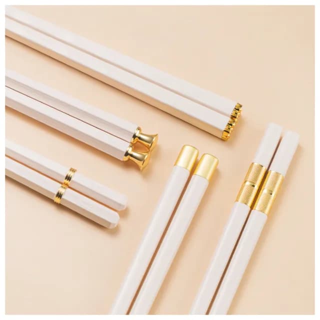 【Klova】日式合金耐高溫筷子 5雙家庭套裝筷 家用餐具 防滑筷子 一人一筷 合金筷