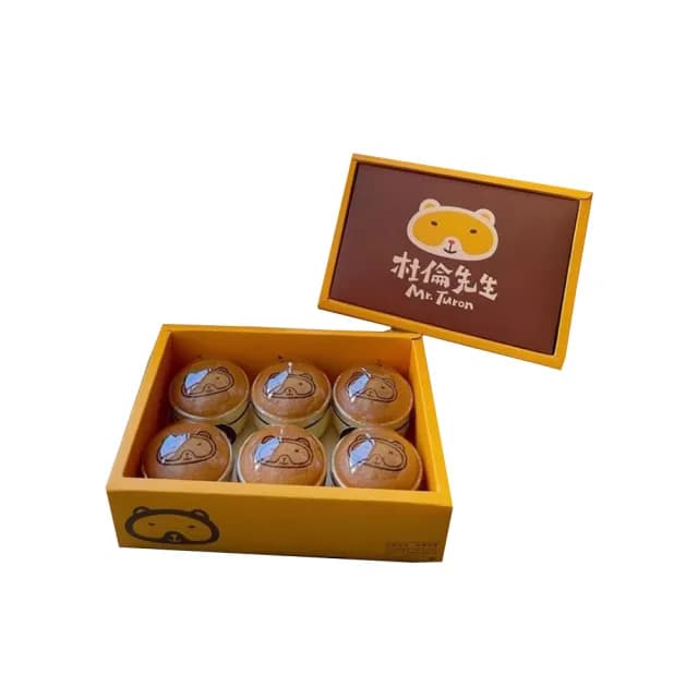 【杜倫先生】花蓮伴手禮-杜倫燒X6盒 6入/盒(中秋送禮 附提袋 輕乳酪蛋糕 烤布蕾)