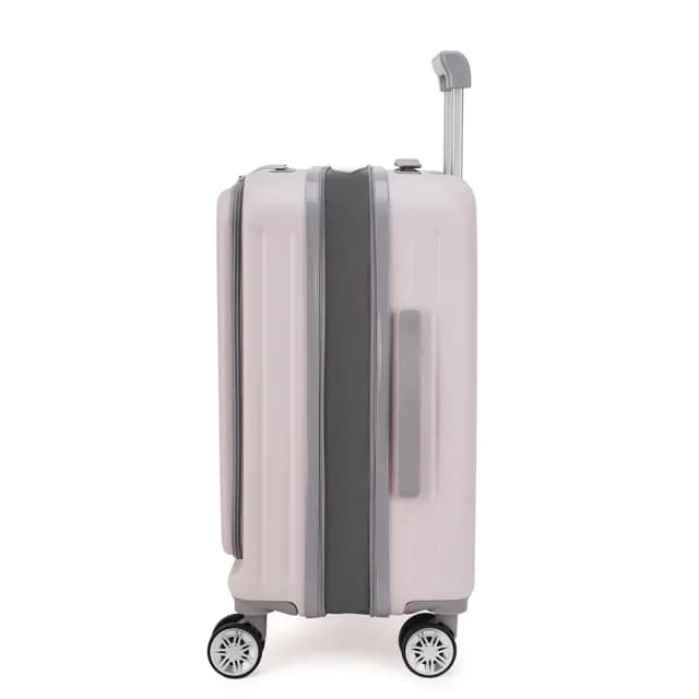 【disegno】20吋+28吋簡約上掀式前開拉鍊行李箱兩件組