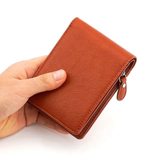 【LEEHER】雙11 真皮皮夾/多卡位/頭層牛皮/二折短夾/牛皮錢包/拉鍊零錢包/小皮夾/皮夾/錢包/男