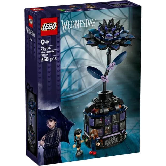 【LEGO 樂高】星期三系列 76784 黑色大理花(阿達 禮物 居家擺設 積木)