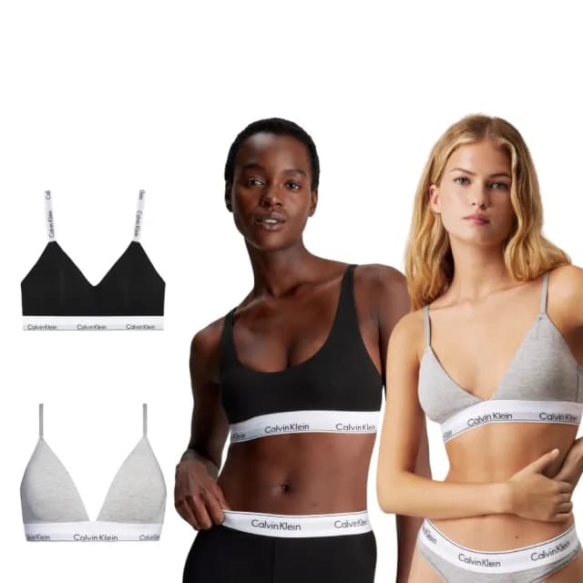 【Calvin Klein】官方旗艦館 CK 女款 無鋼圈內衣 x 三角罩杯內衣 多款任選
