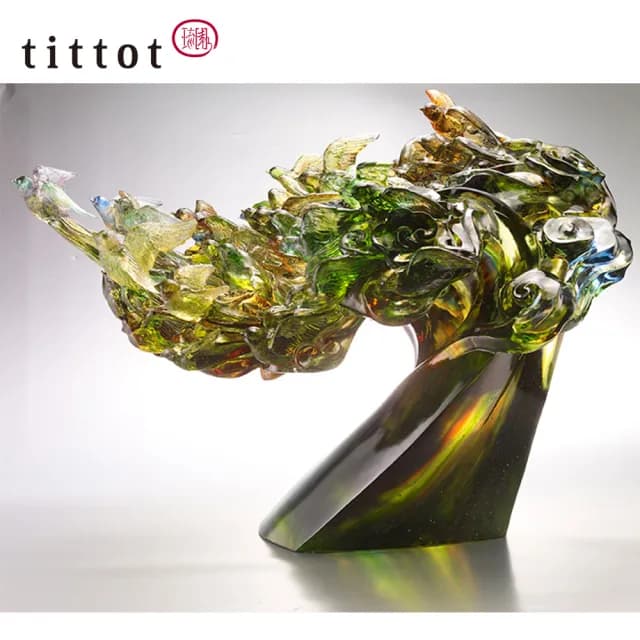 【tittot 琉園】喬遷_擺飾(送禮/琉璃/禮物/玻璃/水晶/藝術品/擺飾/禮贈/企業/)