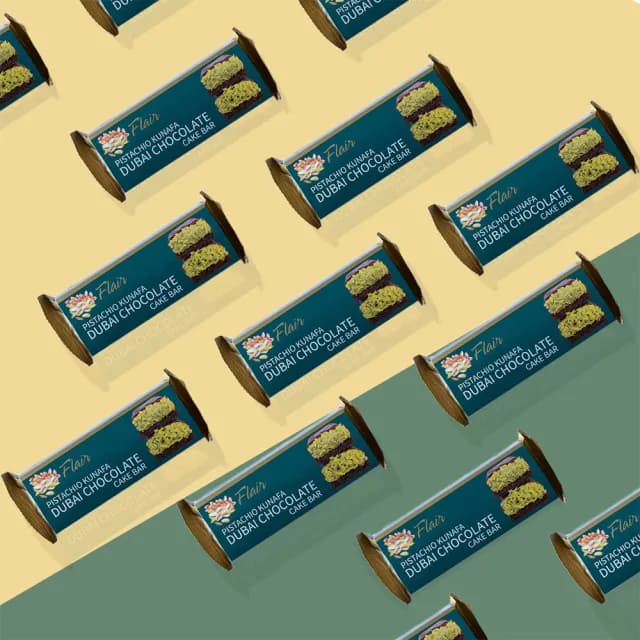 【Flair】杜拜巧克力蛋糕 開心果 40g(蛋糕 甜點 原裝進口 杜拜巧克力)