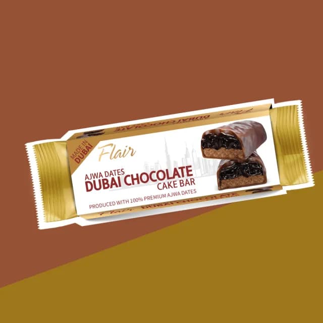 【Flair】杜拜巧克力蛋糕 椰棗40g(蛋糕 甜點 原裝進口 杜拜巧克力)