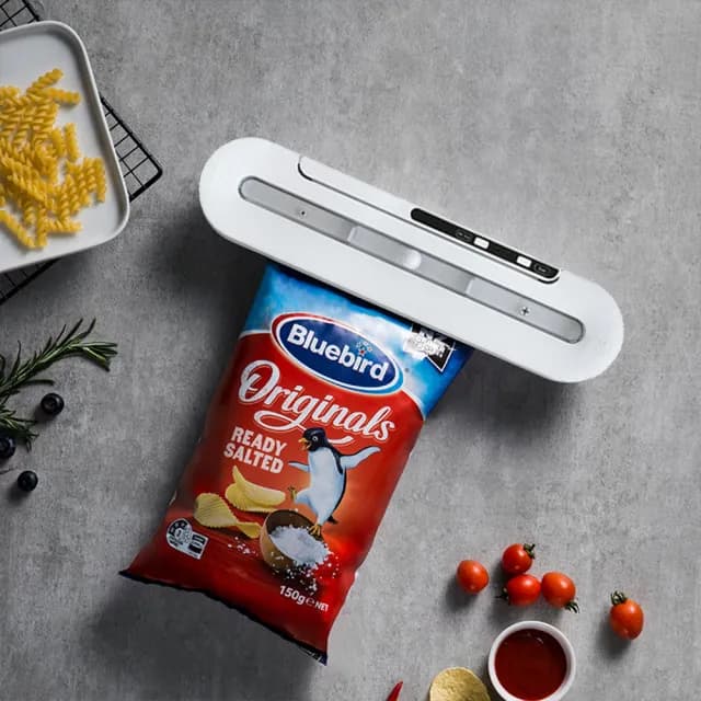 【西格傢飾】無線真空包裝保鮮機 送禮推薦(贈真空袋x30 適用紋路真空袋 usb充電款 韓國設計 禮物)