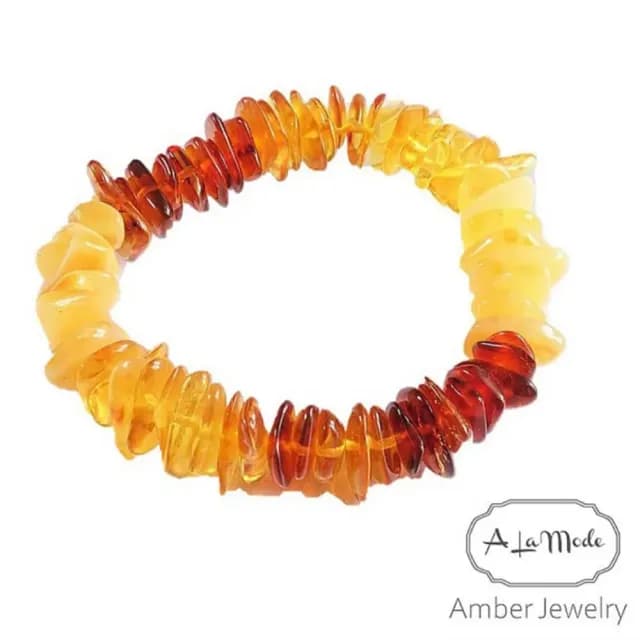 【Alamode】帥氣刺蝟型 波羅的海琥珀手鍊 強運招財(轉運)