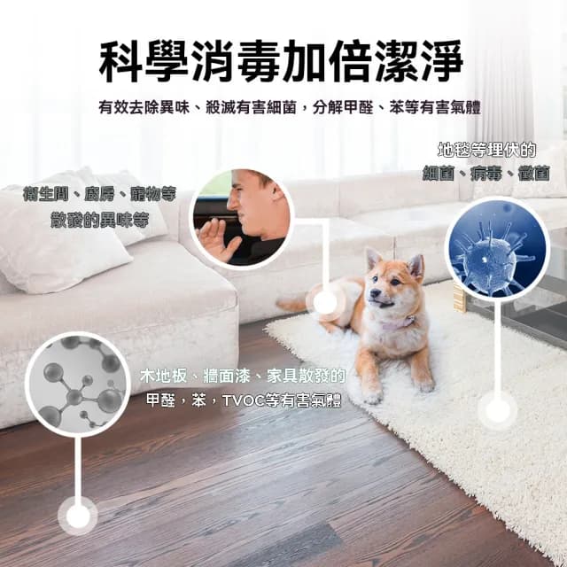 【OSLE 歐適樂】臭氧空氣凈化器活智能除甲醛去異味殺菌室內衛生間車載家用消毒機