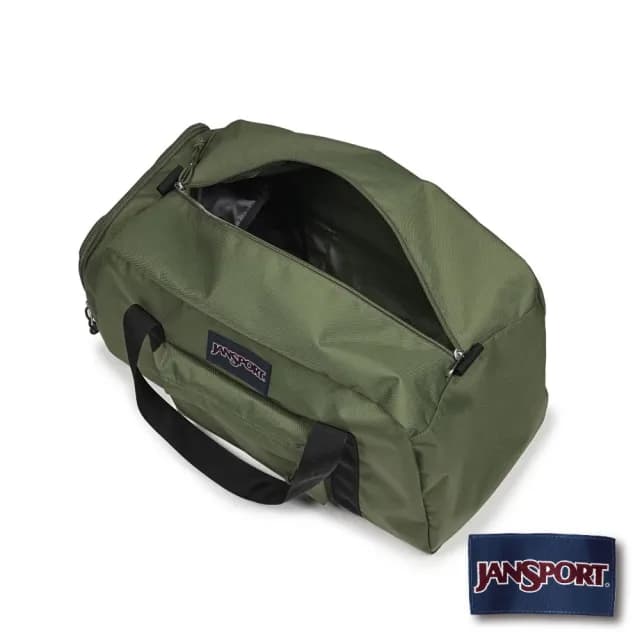 【JANSPORT】情人節禮物 WEEKENDER MEDIUM DUFFEL 校園系列斜背兩用行李袋(軍綠色)
