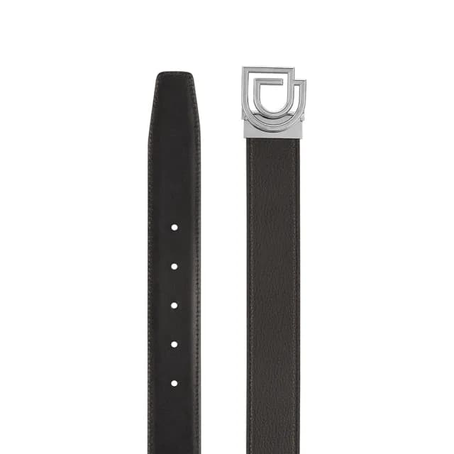 【S.T.Dupont 都彭】D Logo系列 男士休閒荔枝紋雙D皮帶 腰帶-35mm 父親節禮物 送禮 推薦(9351002)