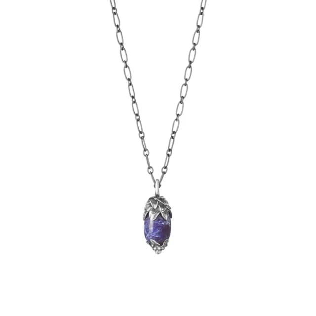 【Georg Jensen 官方旗艦店】2026 HERITAGE 項鍊(氧化純銀 方鈉石)