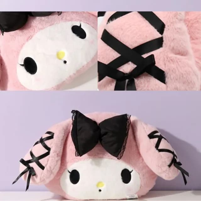 【SANRIO 三麗鷗】美樂蒂抱枕酷洛米午睡枕靠墊靠枕玩偶枕頭沙發抱枕(女孩生日禮物聖誕禮物交換禮物)