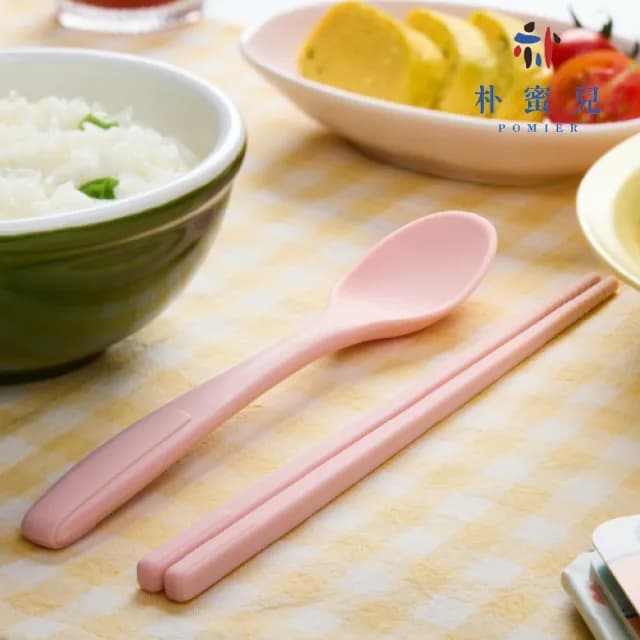 【朴蜜兒】鉑金矽膠外出餐具組S(鉑金矽膠湯匙筷子 含外盒)