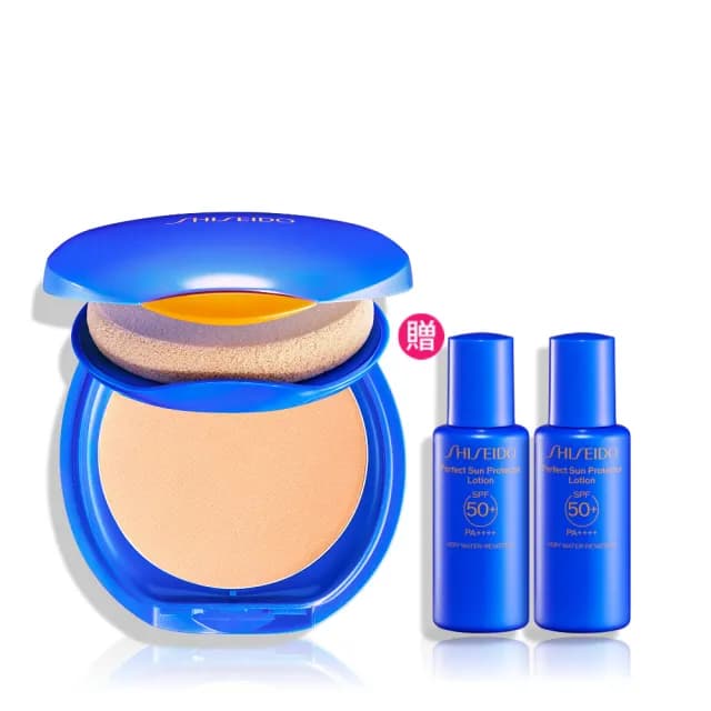 【SHISEIDO 資生堂國際櫃】新艷陽•夏防曬抗汗粉餅(SPF35+ · PA+++/粉餅盒+粉餅蕊)
