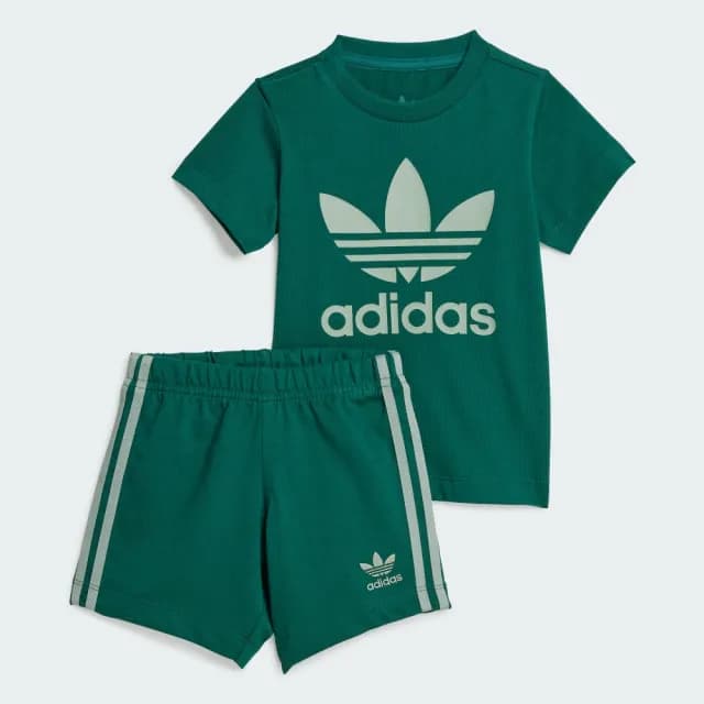 【adidas 愛迪達】運動套裝 短袖/短褲 嬰幼童裝 - Originals JC6579