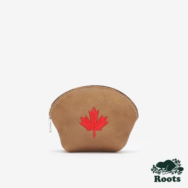 【Roots】Roots 小皮件- MAPLE LEAF EURO 零錢包(棕色)