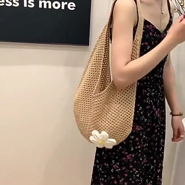 【GOOD DAY】情人節禮物 復古ins風編織包(外出包 小資女出遊包 峇里島風 編織包)