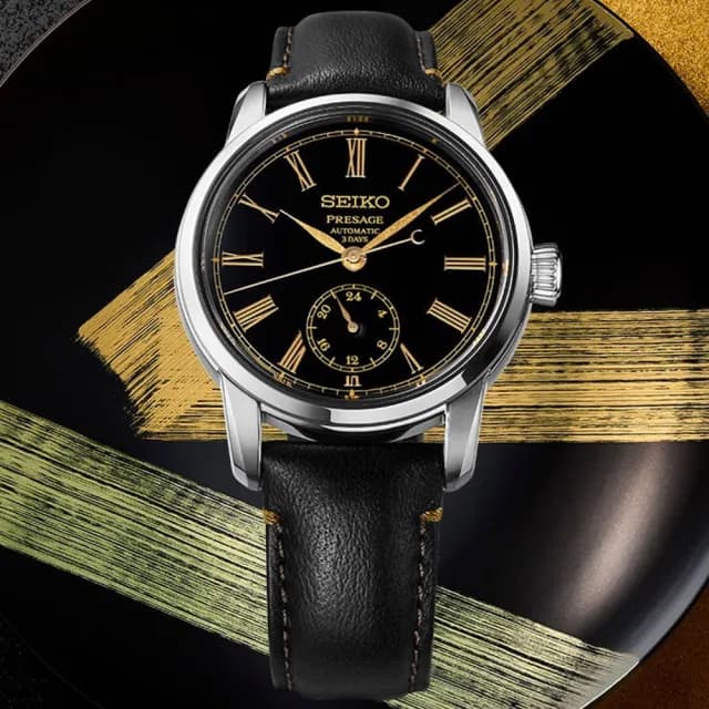 【SEIKO 精工】Presage系列 漆藝面盤 三日鍊 機械腕錶 雙11 特惠 推薦(SPB499J1/6R5H-00E0C)