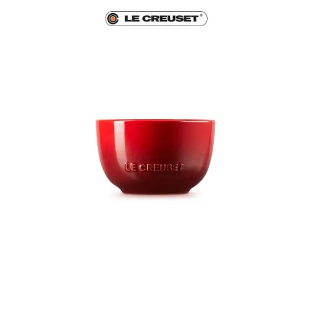 【Le Creuset】瓷器花蕾系列餐碗11cm(櫻桃紅)