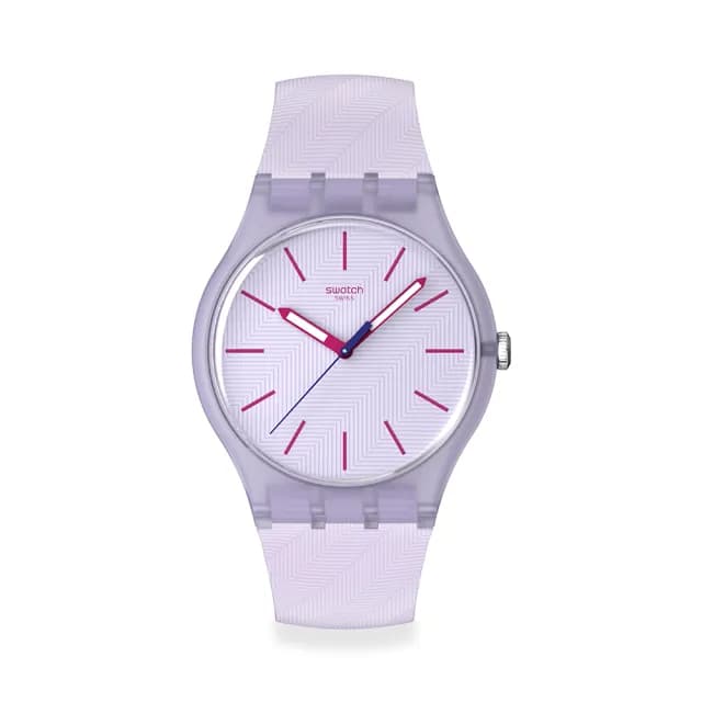 【SWATCH】LAVENDAZE 經典手錶/男錶/女錶/瑞士製造 SO29V101(41mm)