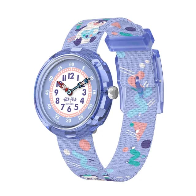 【Flik Flak】兒童手錶 ARTY ANIMALS 3-10歲/靜音無秒針/安全防水/瑞士製造 FBNP246(31.85mm)