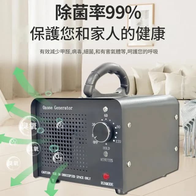 【寧樂】臭氧發生器 臭氧機 空氣淨化器 除臭器 臭氧消毒機 裝修空氣除醛 空間異味(30g/36g/60g)