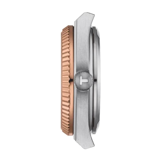 【TISSOT 天梭】PRX系列 18K金 70年代復刻機械女錶 手錶 送禮 推薦(T9312074133600)