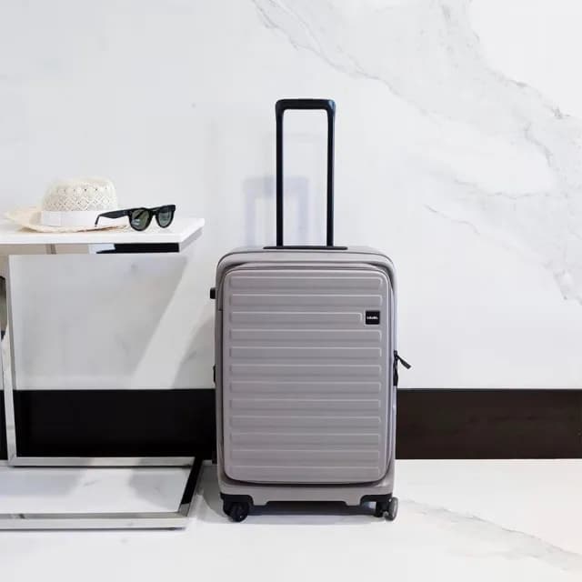 【LOJEL】升級版 CUBO 26吋 前開式擴充拉鍊拉桿箱(行李箱 旅行箱)