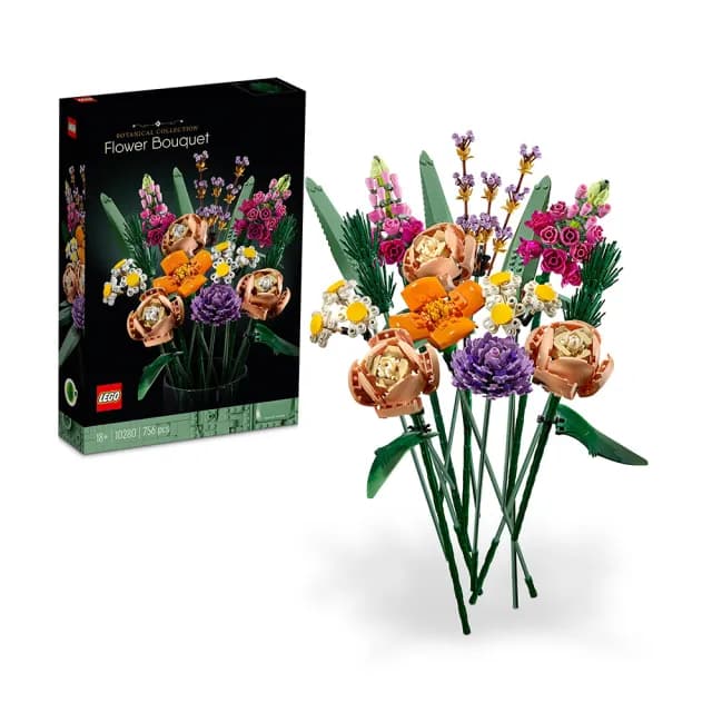 【LEGO 樂高】Botanicals 10280 花束(花束 擺設 居家裝飾 DIY 禮物 情人節禮物)