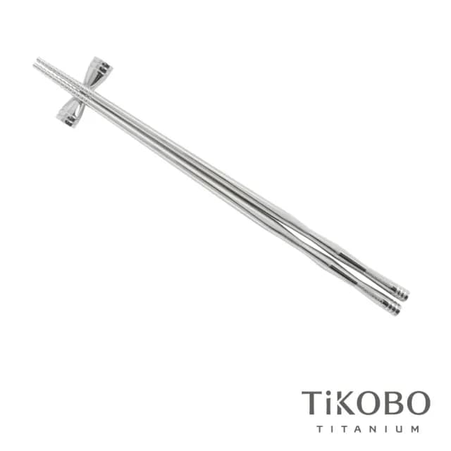 【TiANN 鈦安】純鈦餐具 筷意人生 純鈦筷子(含筷架)