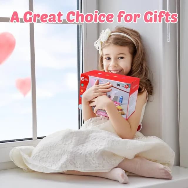 【CuteStone】兒童仿真噴霧咖啡機玩具組 咖啡機+甜點全套配件(兒童益智玩具 廚房玩具組 女孩玩具 生日禮物)