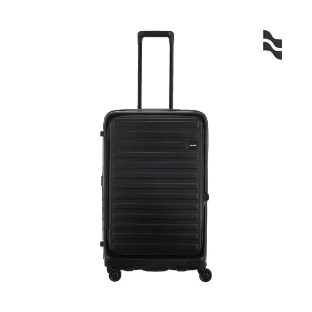 【LOJEL】速達 升級版 CUBO FIT 28吋 前開式擴充拉鍊拉桿箱(行李箱 旅行箱 胖胖箱)