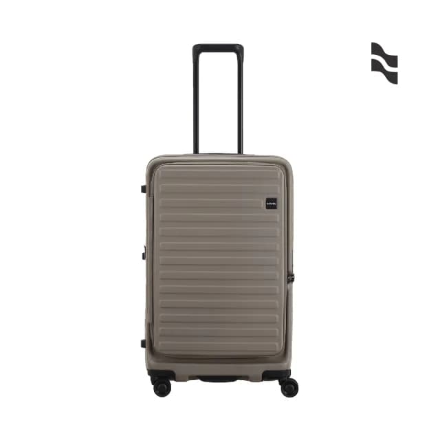 【LOJEL】速達 升級版 CUBO FIT 28吋 前開式擴充拉鍊拉桿箱(行李箱 旅行箱 胖胖箱)