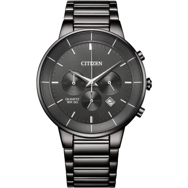 【CITIZEN 星辰】Chronograph 夜鷹型男計時手錶/42mm 禮物 送禮 推薦(AN8227-53H)