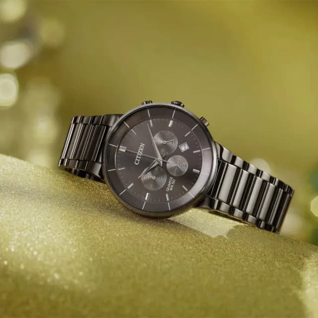 【CITIZEN 星辰】Chronograph 夜鷹型男計時手錶/42mm 禮物 送禮 推薦(AN8227-53H)