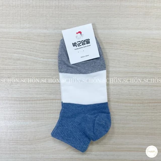 【SCHON】韓國短襪-三色(韓國襪子 韓國襪 可愛襪子 多色 三色襪 彩色襪子 襪子 交換禮物)