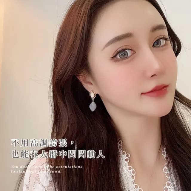 【巴洛克】S925銀針不對稱法式復古寶石耳環(耳針 耳釘 耳飾 穿搭配件 飾品 復古 洋裝)