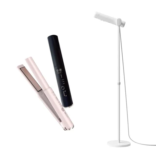 【meekee】小嵐 立式吹風機Lite＋無線離子夾 組合｜負離子速乾 免手持設計 雙品套裝(MK-DRYER-2/CHSI-1)