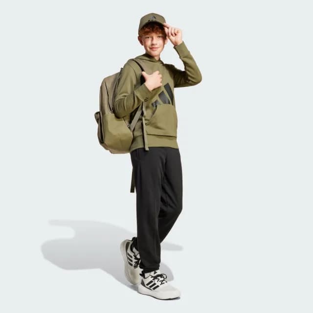 【adidas 愛迪達】ESSENTIALS 連帽上衣 童裝 JC9675