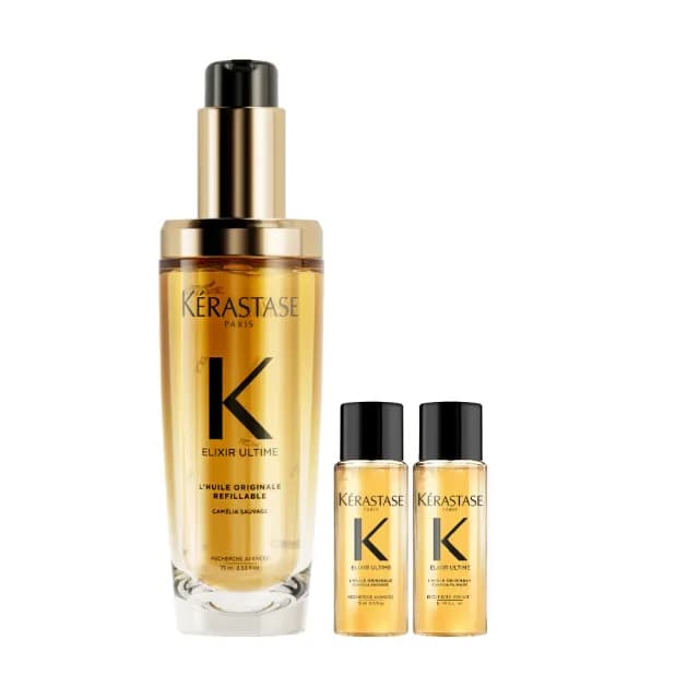 【KERASTASE 巴黎卡詩】金緻柔馭山茶花鎏光露75ml(升級版奢光小金油/極致保濕/長效抗躁/護髮油/髮油)