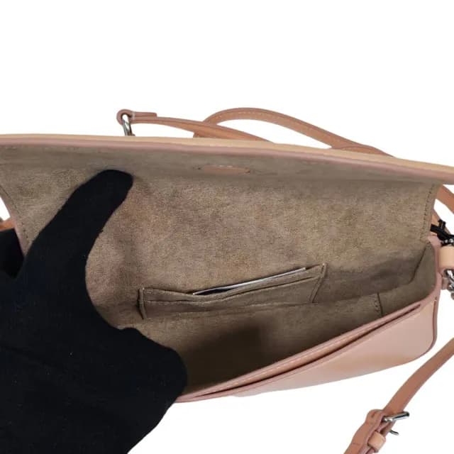 【COACH】ANDREA 經典Logo緹花l單肩手袋小號(蜜桃粉色/贈原廠防塵袋紙袋七夕情人節)